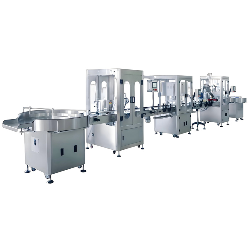 L&iacute;nea de llenado y envasado de l&iacute;quidos en botellas 