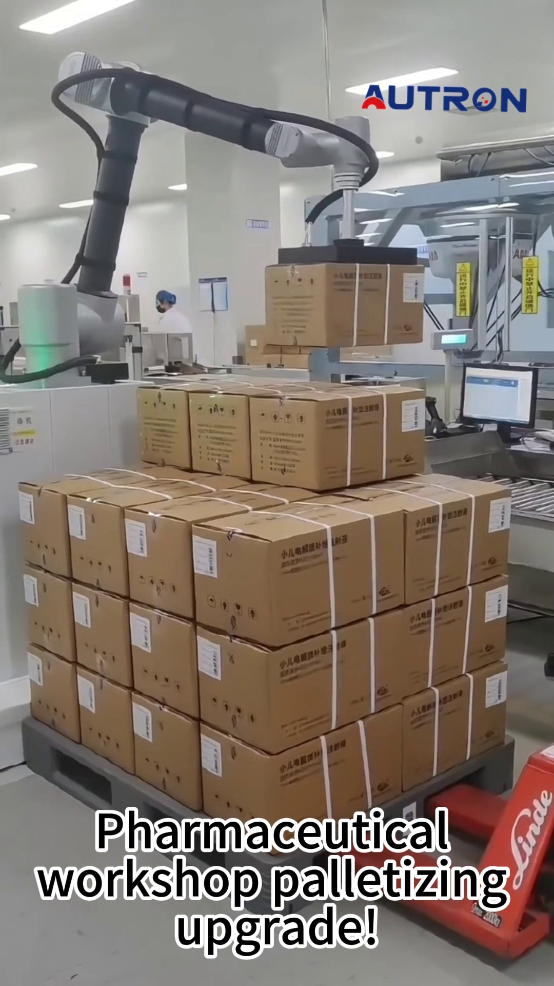 Caso de &eacute;xito: robot paletizador colaborativo para talleres farmac&eacute;uticos